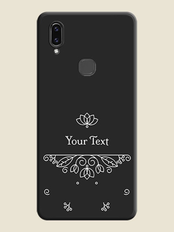 Custom Lotus Garden Custom Text On Space Black Personalized Soft Matte Phone Covers -Vivo V9 - alternate view