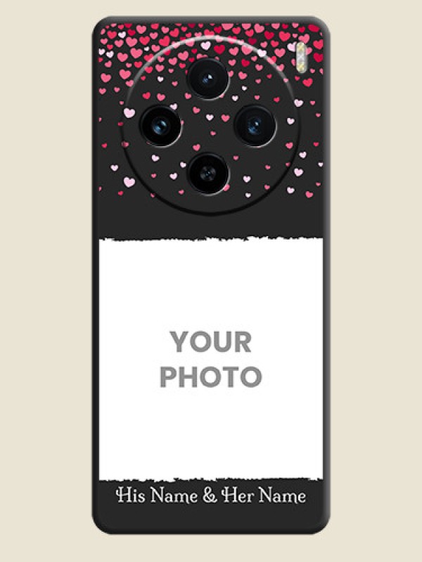 Custom Fall in Love with Your Partner - Photo on Space Black Soft Matte Phone Cover - Vivo X100 5G - alternate view