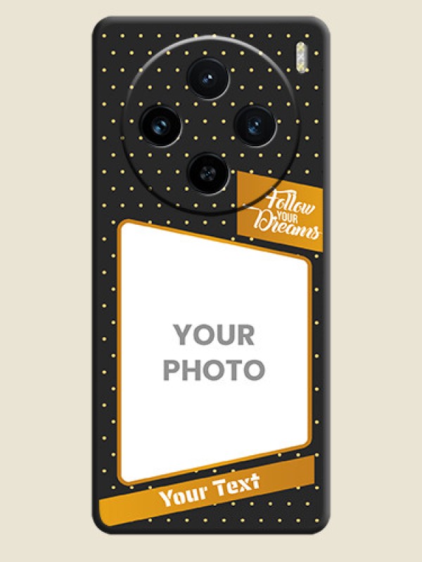 Custom Follow Your Dreams with White Dots on Space Black Custom Soft Matte Phone Cases - Vivo X100 5G - alternate view
