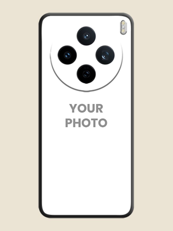 Custom Full Single Pic Upload On Space Black Custom Soft Matte Mobile Back Cover - Vivo X200T 5G - alternate view