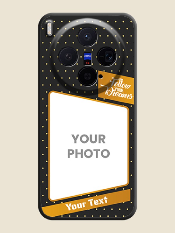 Custom Follow Your Dreams with White Dots On Space Black Custom Soft Matte Mobile Back Cover - Vivo X300 5G - alternate view