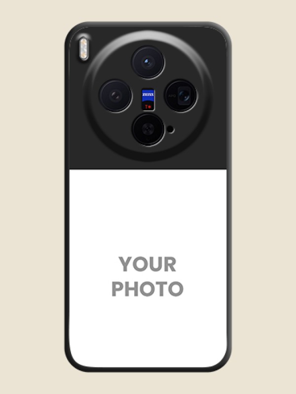 Custom Image Upload With Space Black Color On Custom Soft Matte Mobile Back Cover - Vivo X300 5G - alternate view
