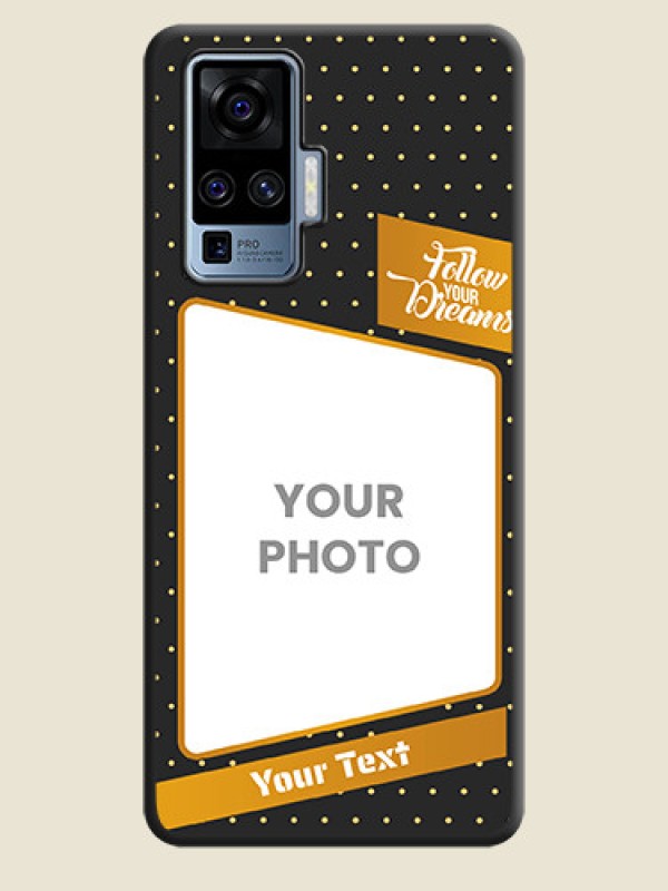 Custom Follow Your Dreams with White Dots on Space Black Custom Soft Matte Phone Cases - Vivo X50 Pro 5G - alternate view