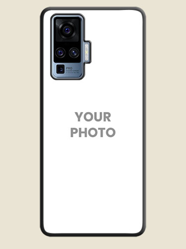 Custom Full Single Pic Upload On Space Black Personalized Soft Matte Phone Covers -Vivo X50 Pro 5G - alternate view