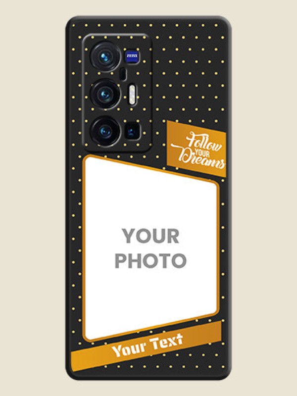 Custom Follow Your Dreams with White Dots on Space Black Custom Soft Matte Phone Cases - Vivo X70 Pro Plus 5G - alternate view