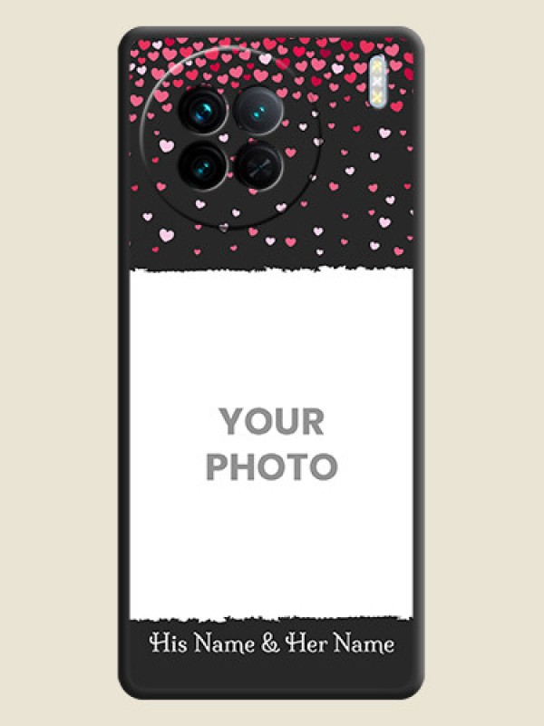 Custom Fall in Love with Your Partner  on Photo on Space Black Soft Matte Phone Cover - Vivo X90 5G - alternate view