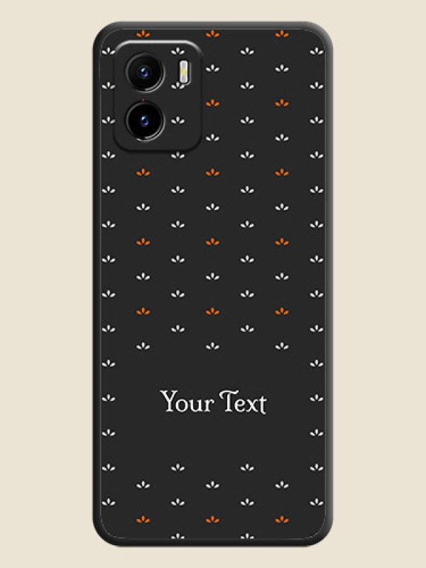 Custom Simple Pattern With Custom Text On Space Black Personalized Soft Matte Phone Covers -Vivo Y01 - alternate view