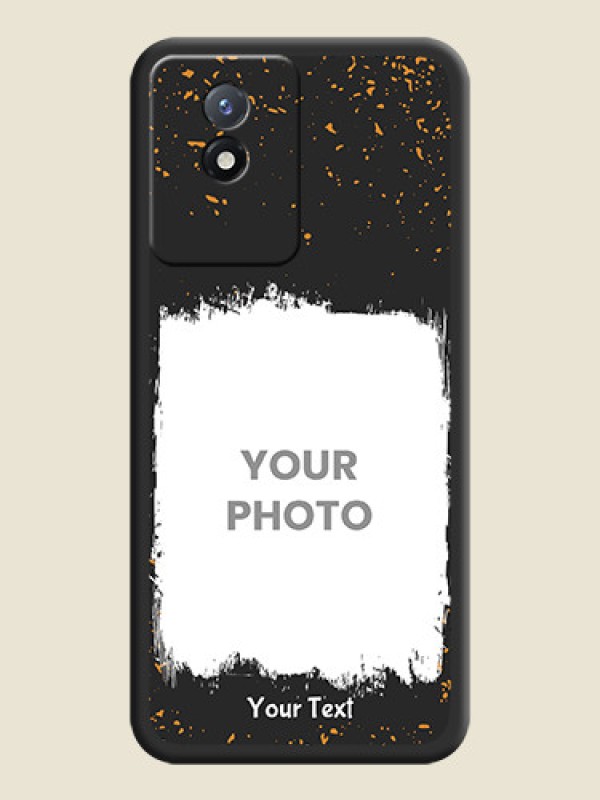 Custom Spray Free Design on Photo on Space Black Soft Matte Phone Cover - Vivo Y02t - alternate view