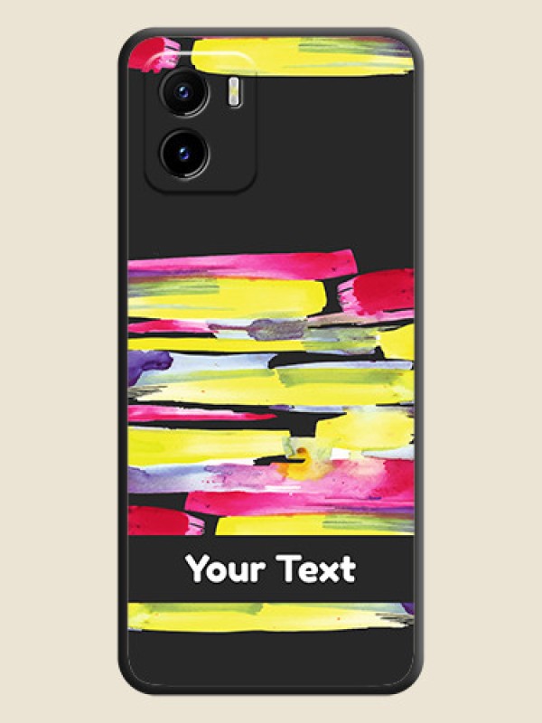 Custom Brush Coloured on Space Black Personalized Soft Matte Phone Covers - Vivo Y15c - alternate view