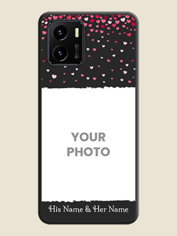 Custom Fall in Love with Your Partner  on Photo on Space Black Soft Matte Phone Cover - Vivo Y15s - alternate view