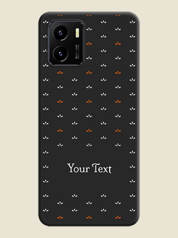 Custom Simple Pattern With Custom Text On Space Black Personalized Soft Matte Phone Covers -Vivo Y15S - alternate view