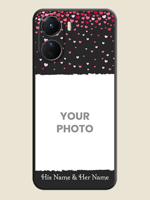 Custom Fall in Love with Your Partner  on Photo on Space Black Soft Matte Phone Cover - Vivo Y16 - alternate view