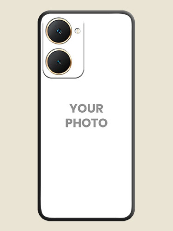 Custom Full Single Pic Upload On Space Black Custom Soft Matte Mobile Back Cover - Vivo Y18e - alternate view
