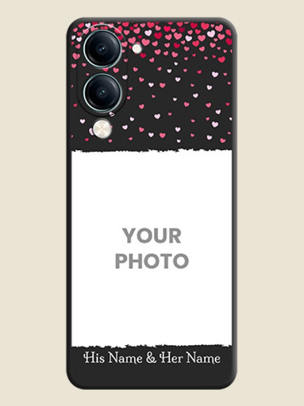 Custom Fall in Love with Your Partner on Photo On Space Black Custom Soft Matte Mobile Back Cover - Vivo Y19e - alternate view