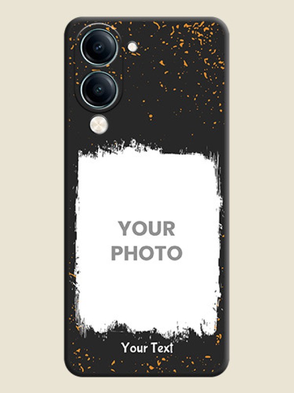 Custom Spray Free Design on Photo On Space Black Custom Soft Matte Mobile Back Cover - Vivo Y19e - alternate view