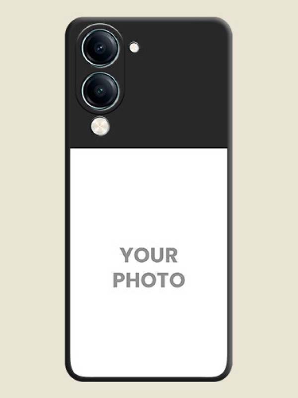 Custom Image Upload With Space Black Color On Custom Soft Matte Mobile Back Cover - Vivo Y19E - alternate view