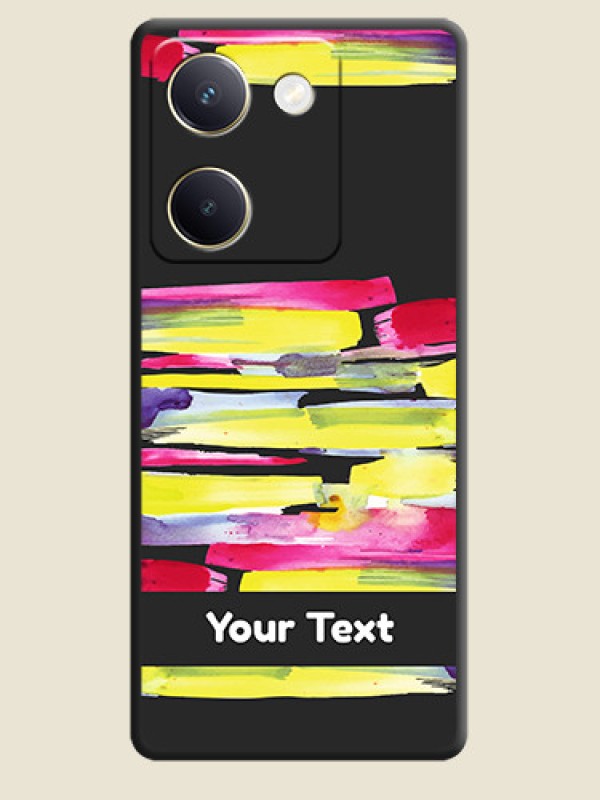 Custom Brush Coloured On Space Black Custom Soft Matte Mobile Back Cover - Vivo Y200 Pro 5G - alternate view