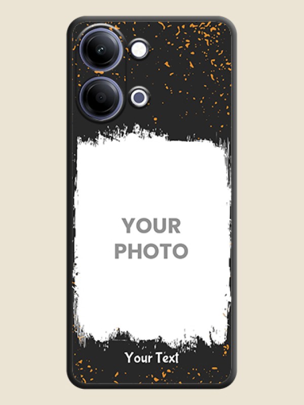 Custom Spray Free Design on Photo On Space Black Custom Soft Matte Mobile Back Cover - Vivo Y21 5G - alternate view