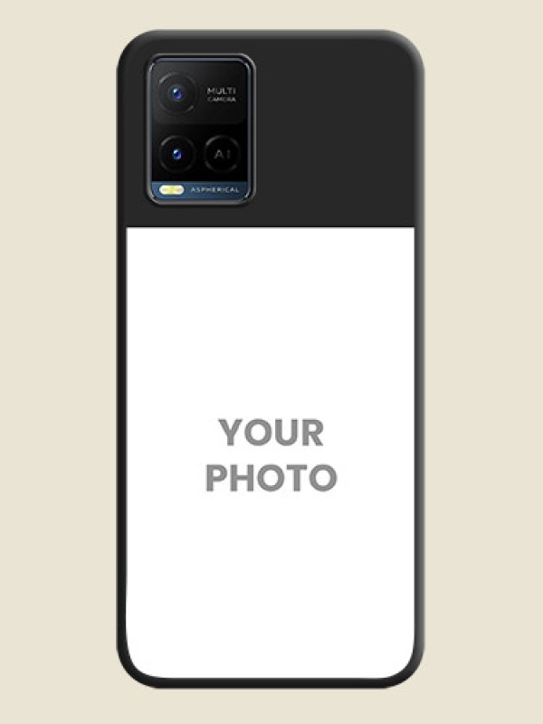 Custom Image Upload With Space Black Color On Custom Soft Matte Mobile Back Cover - Vivo Y21 - alternate view