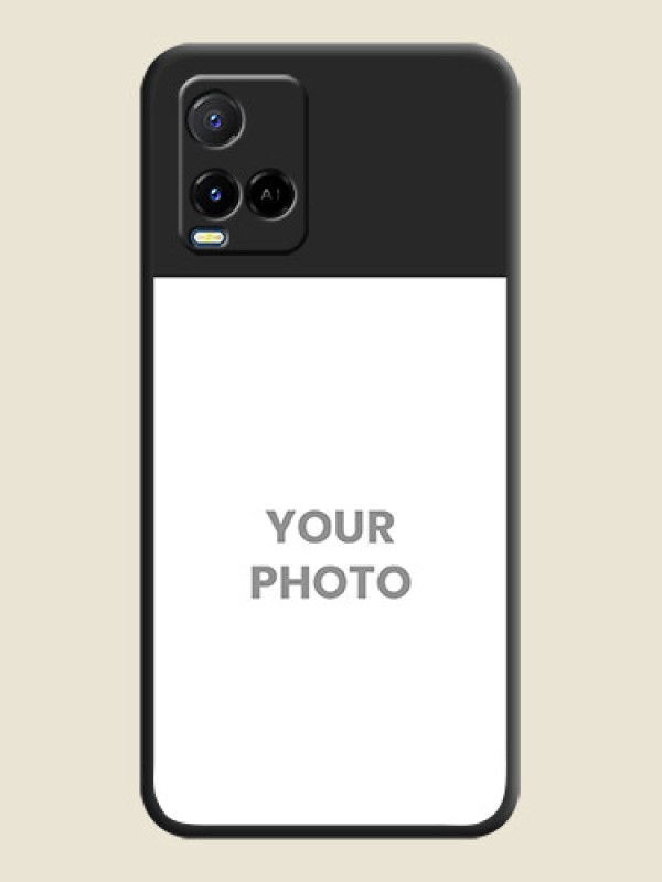 Custom Image Upload With Space Black Color On Custom Soft Matte Mobile Back Cover - Vivo Y21A - alternate view