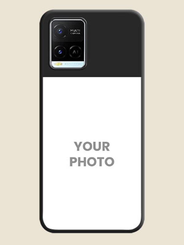 Custom Image Upload With Space Black Color On Custom Soft Matte Mobile Back Cover - Vivo Y21E - alternate view