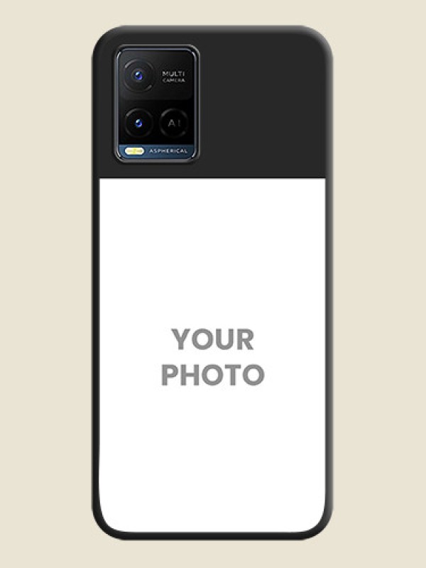 Custom Image Upload With Space Black Color On Custom Soft Matte Mobile Back Cover - Vivo Y21G - alternate view