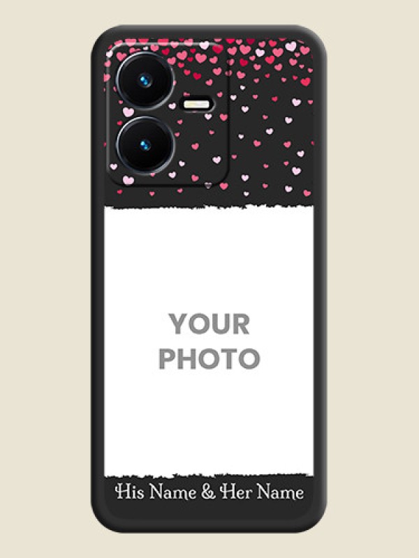 Custom Fall in Love with Your Partner  on Photo on Space Black Soft Matte Phone Cover - Vivo Y22 - alternate view