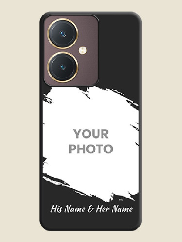 Custom Grunge Brush Strokes - Photo on Space Black Soft Matte Back Cover - Vivo Y27 - alternate view