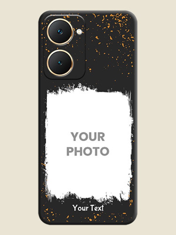 Custom Spray Free Design on Photo On Space Black Custom Soft Matte Mobile Back Cover - Vivo Y28s 5G - alternate view