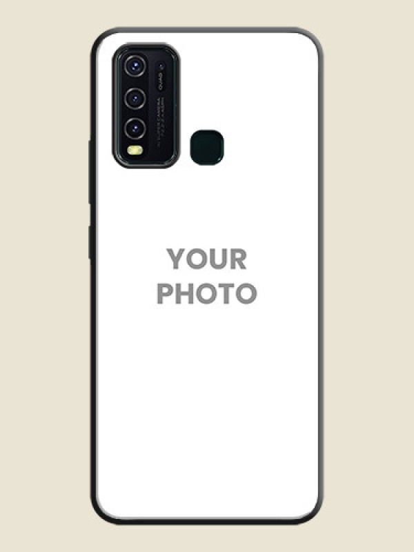 Custom Full Single Pic Upload On Space Black Personalized Soft Matte Phone Covers -Vivo Y30 - alternate view