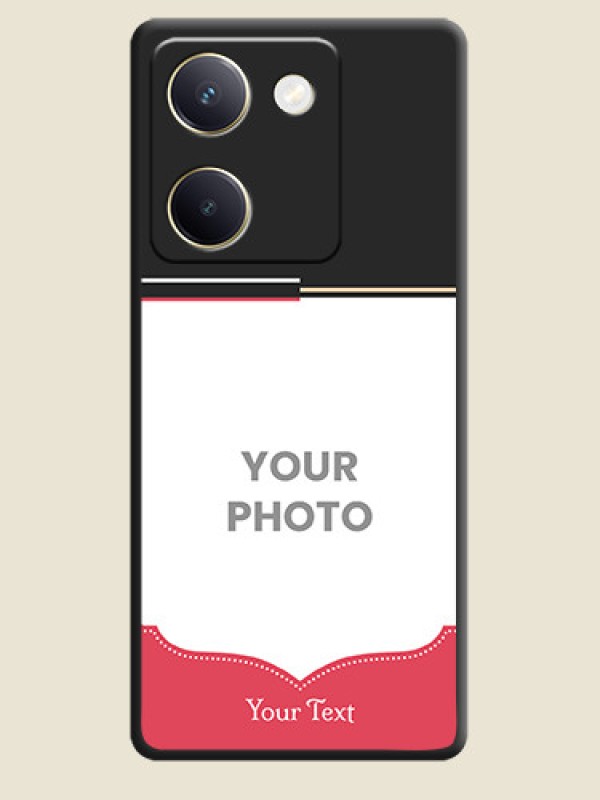Custom Classic Plain Design with Name On Space Black Custom Soft Matte Mobile Back Cover - Vivo Y300 Plus 5G - alternate view