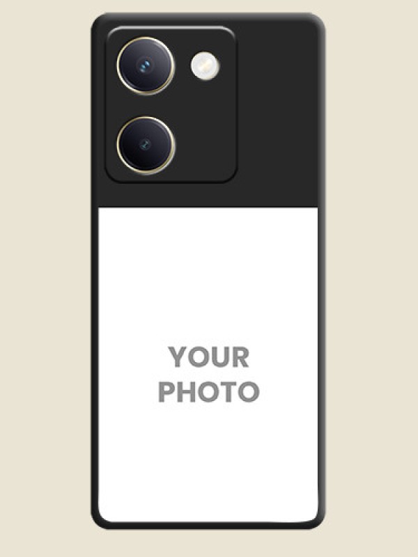 Custom Image Upload With Space Black Color On Custom Soft Matte Mobile Back Cover - Vivo Y300 Plus 5G - alternate view