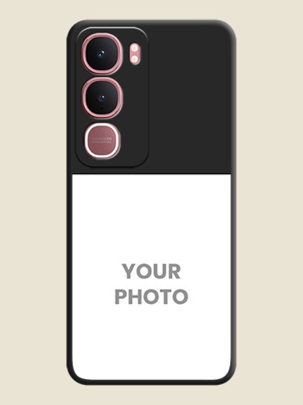 Custom Image Upload With Space Black Color On Custom Soft Matte Mobile Back Cover - Vivo Y31 5G - alternate view