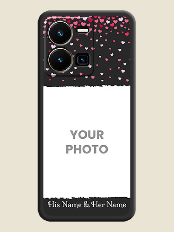Custom Fall in Love with Your Partner  on Photo on Space Black Soft Matte Phone Cover - Vivo Y35 - alternate view