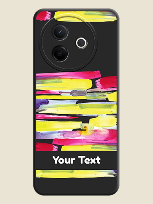 Custom Brush Coloured On Space Black Custom Soft Matte Mobile Back Cover - Vivo Y39 5G - alternate view