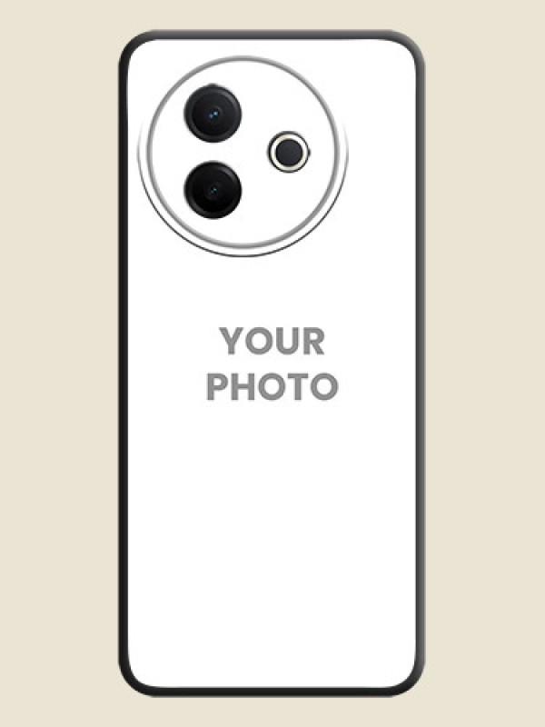 Custom Full Single Pic Upload On Space Black Custom Soft Matte Mobile Back Cover - Vivo Y39 5G - alternate view