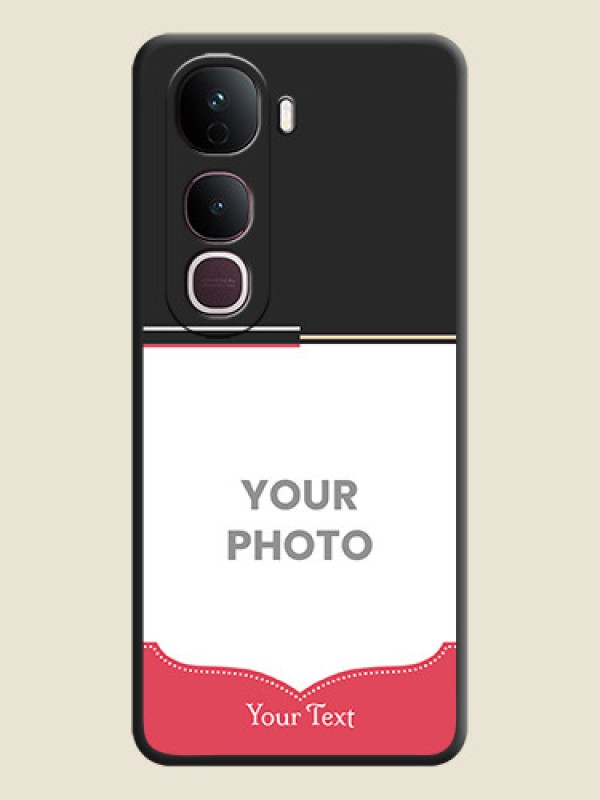 Custom Classic Plain Design with Name On Space Black Custom Soft Matte Mobile Back Cover - Vivo Y400 Pro 5G - alternate view