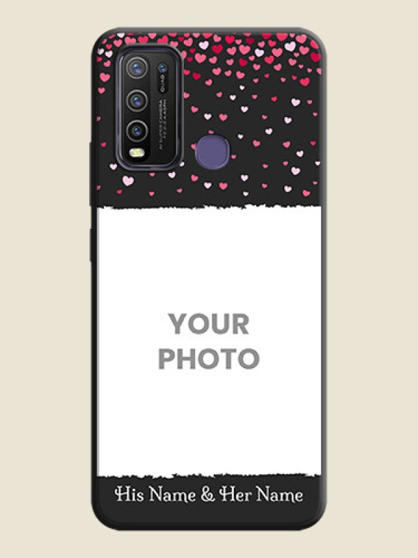 Custom Fall in Love with Your Partner  - Photo on Space Black Soft Matte Phone Cover - Vivo Y50 - alternate view