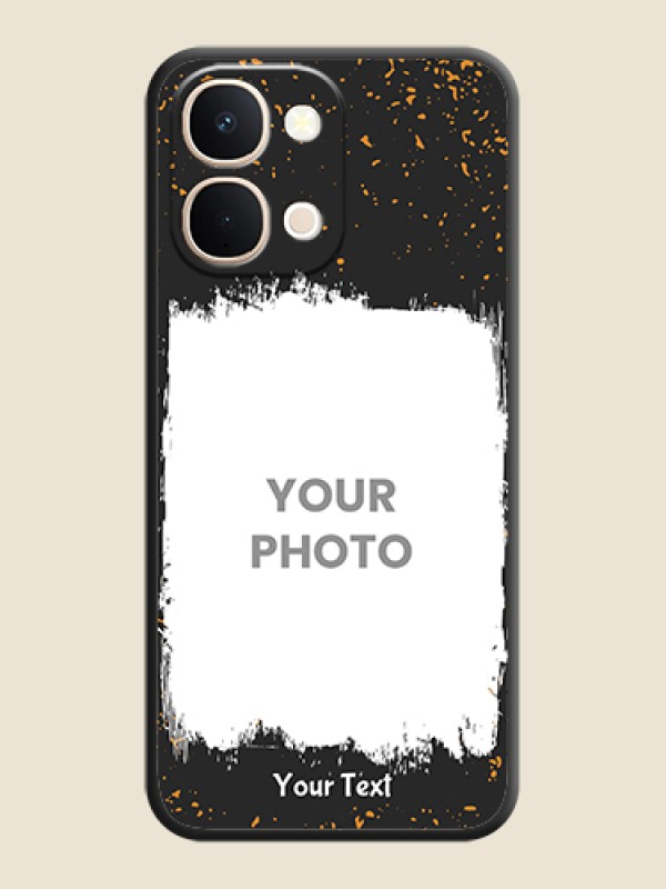 Custom Spray Free Design on Photo On Space Black Custom Soft Matte Mobile Back Cover - Vivo Y51 Pro 5G - alternate view