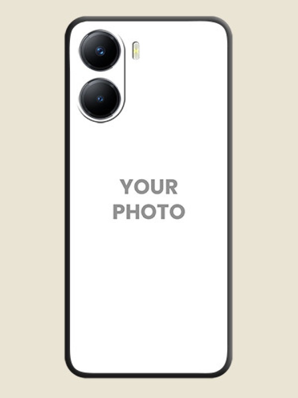 Custom Full Single Pic Upload On Space Black Personalized Soft Matte Phone Covers -Vivo Y56 5G - alternate view