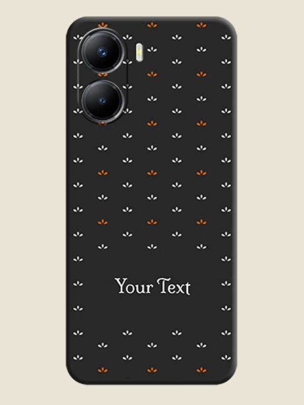 Custom Simple Pattern With Custom Text On Space Black Personalized Soft Matte Phone Covers -Vivo Y56 5G - alternate view