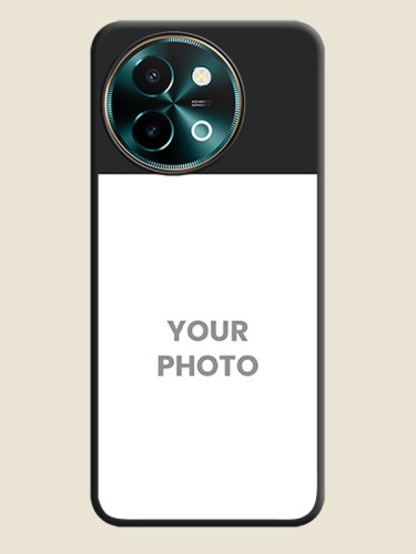 Custom Image Upload With Space Black Color On Custom Soft Matte Mobile Back Cover - Vivo Y58 5G - alternate view