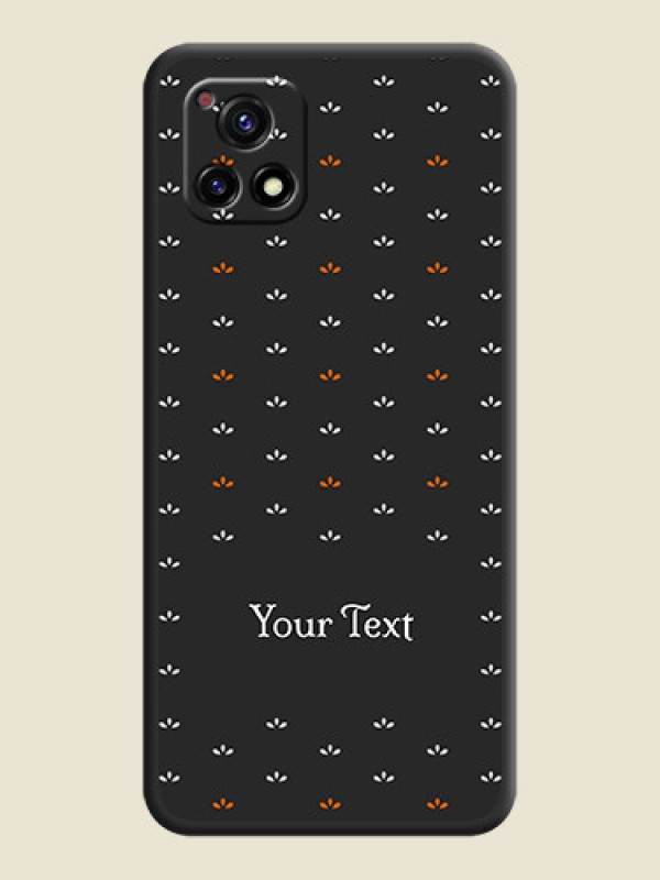 Custom Simple Pattern With Custom Text On Space Black Personalized Soft Matte Phone Covers -Vivo Y72 5G - alternate view