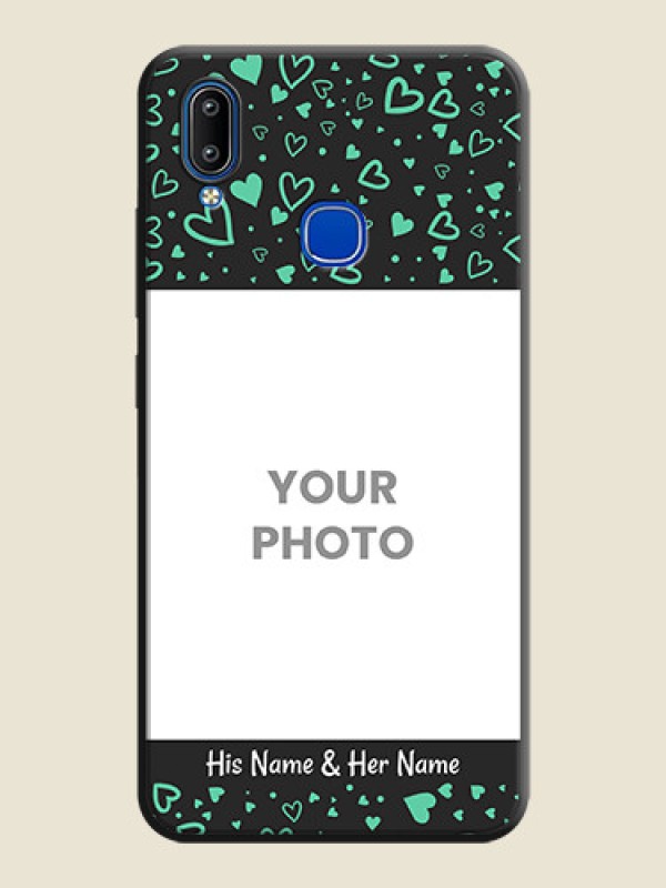 Custom Sea Green Indefinite Love Pattern - Photo on Space Black Soft Matte Mobile Cover - Vivo Y91 - alternate view