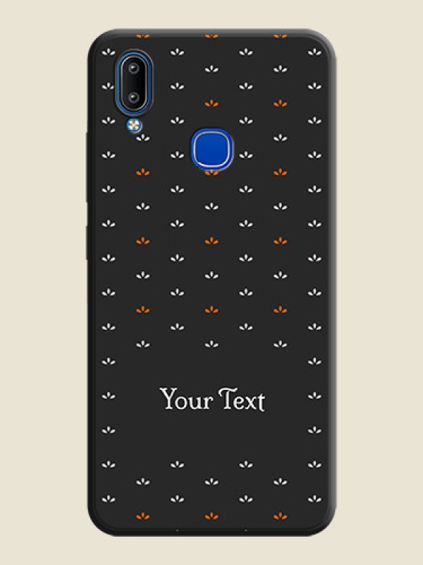 Custom Simple Pattern With Custom Text On Space Black Personalized Soft Matte Phone Covers -Vivo Y91 - alternate view