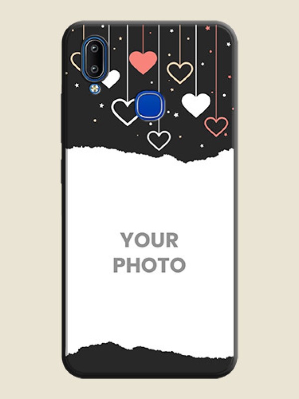 Custom Love Hangings with Splash Wave Picture on Space Black Custom Soft Matte Phone Back Cover - Vivo Y93 - alternate view