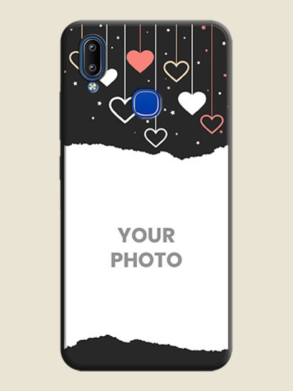 Custom Love Hangings with Splash Wave Picture on Space Black Custom Soft Matte Phone Back Cover - Vivo Y95 - alternate view