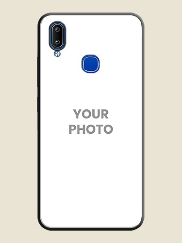 Custom Full Single Pic Upload On Space Black Personalized Soft Matte Phone Covers -Vivo Y95 - alternate view