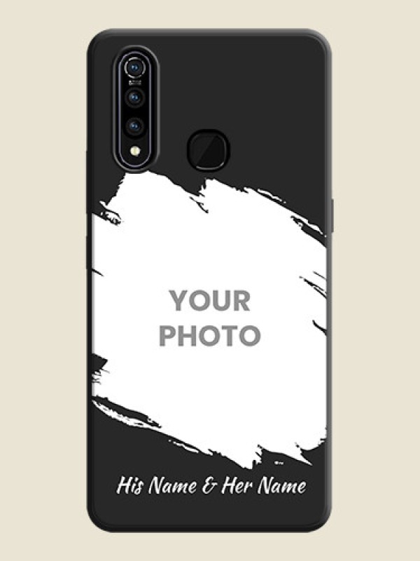 Custom Grunge Brush Strokes - Photo on Space Black Soft Matte Back Cover - Vivo Z1 Pro - alternate view