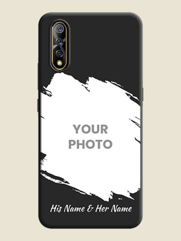 Custom Grunge Brush Strokes - Photo on Space Black Soft Matte Back Cover - Vivo Z1X - alternate view